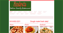 Desktop Screenshot of andres-pizza.com